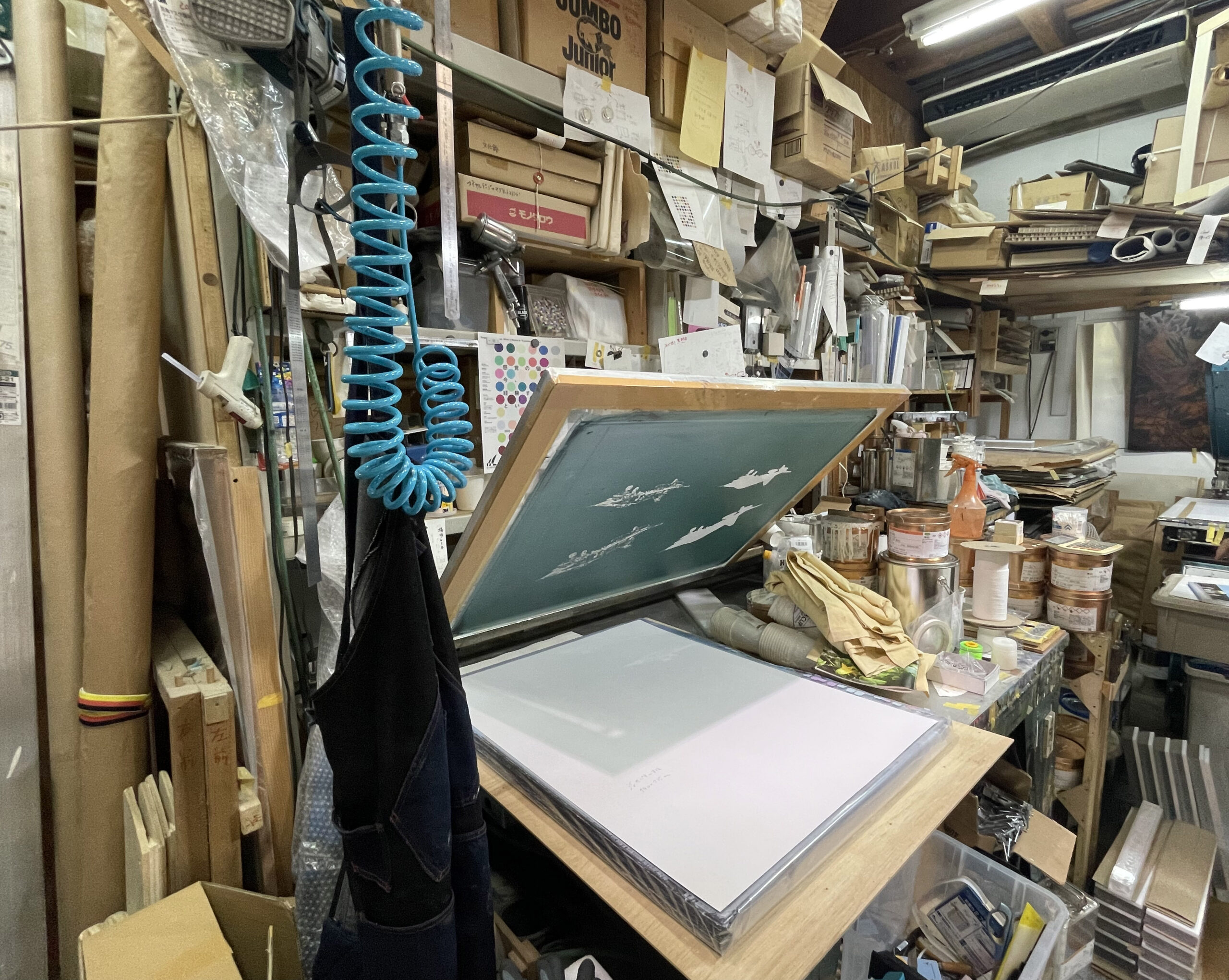 名作が多数生まれてきた版画工房の様子