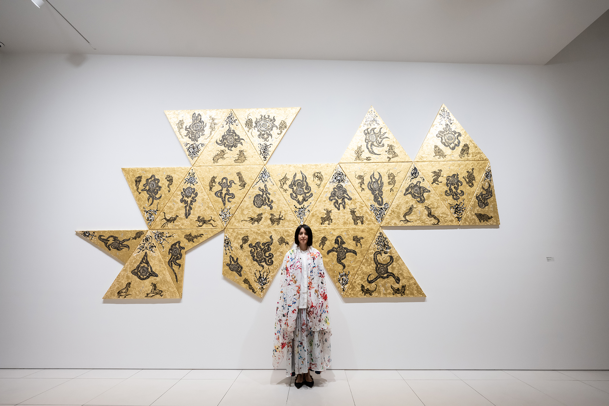韓国の展覧会での小松美羽
