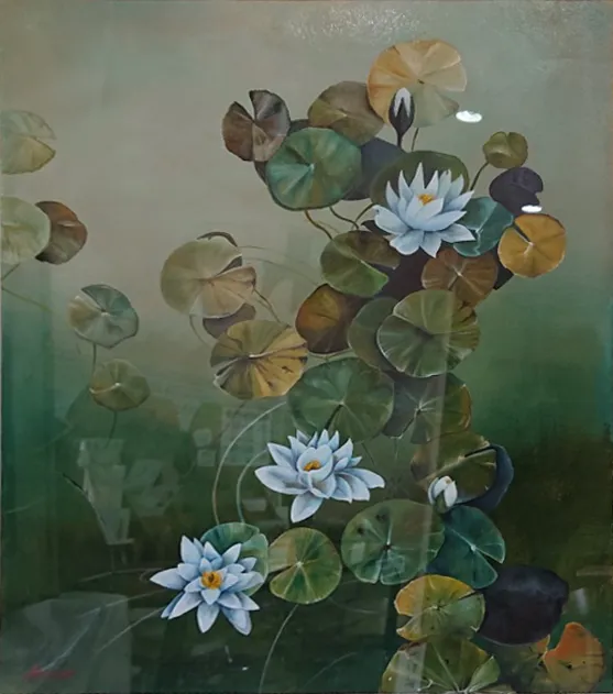 柿原康司《泥中の花》2018年