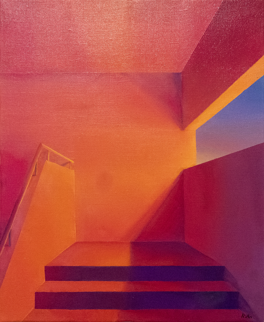 出展作品《Chapter 1》2024年　油彩/キャンバス　45.5×38.0cm