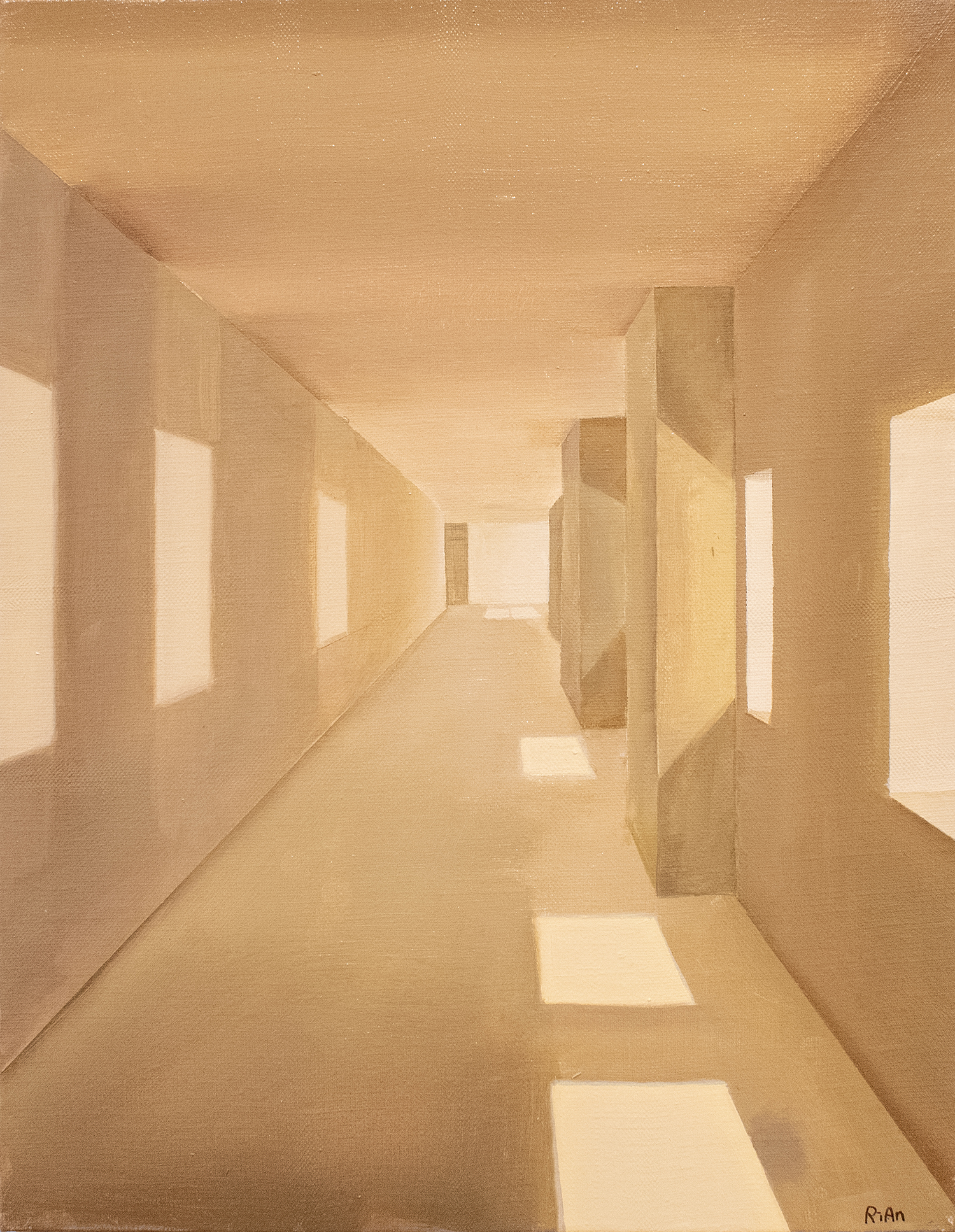 出展作品《Chapter 3》2024年　油彩/キャンバス　41.0×31.8cm