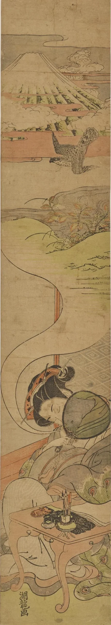 礒田湖龍斎《初夢》東京国立博物館