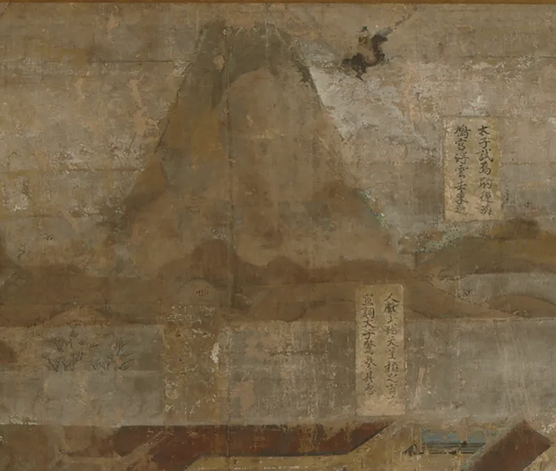 秦致貞《聖徳太子絵伝（部分）》東京国立博物館