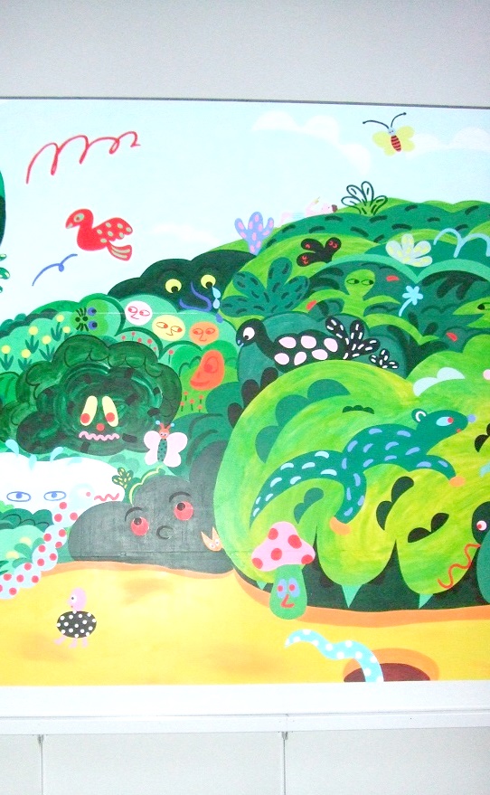 岡田杏里《あるところに…（猫）》2024（部分）