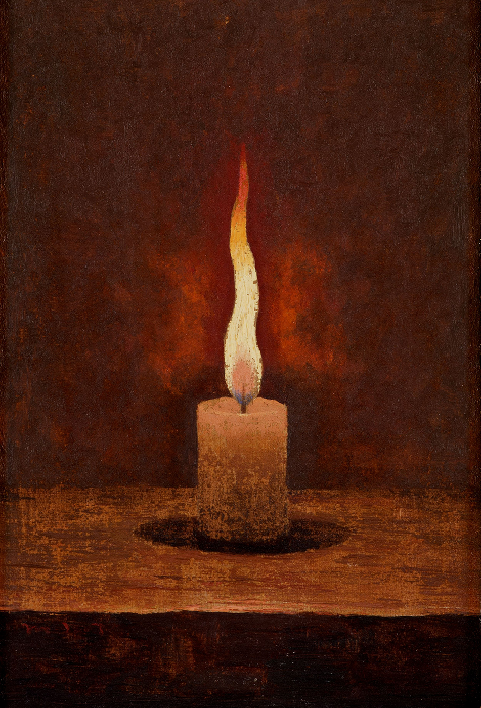 髙島野十郎《蝋燭》画像