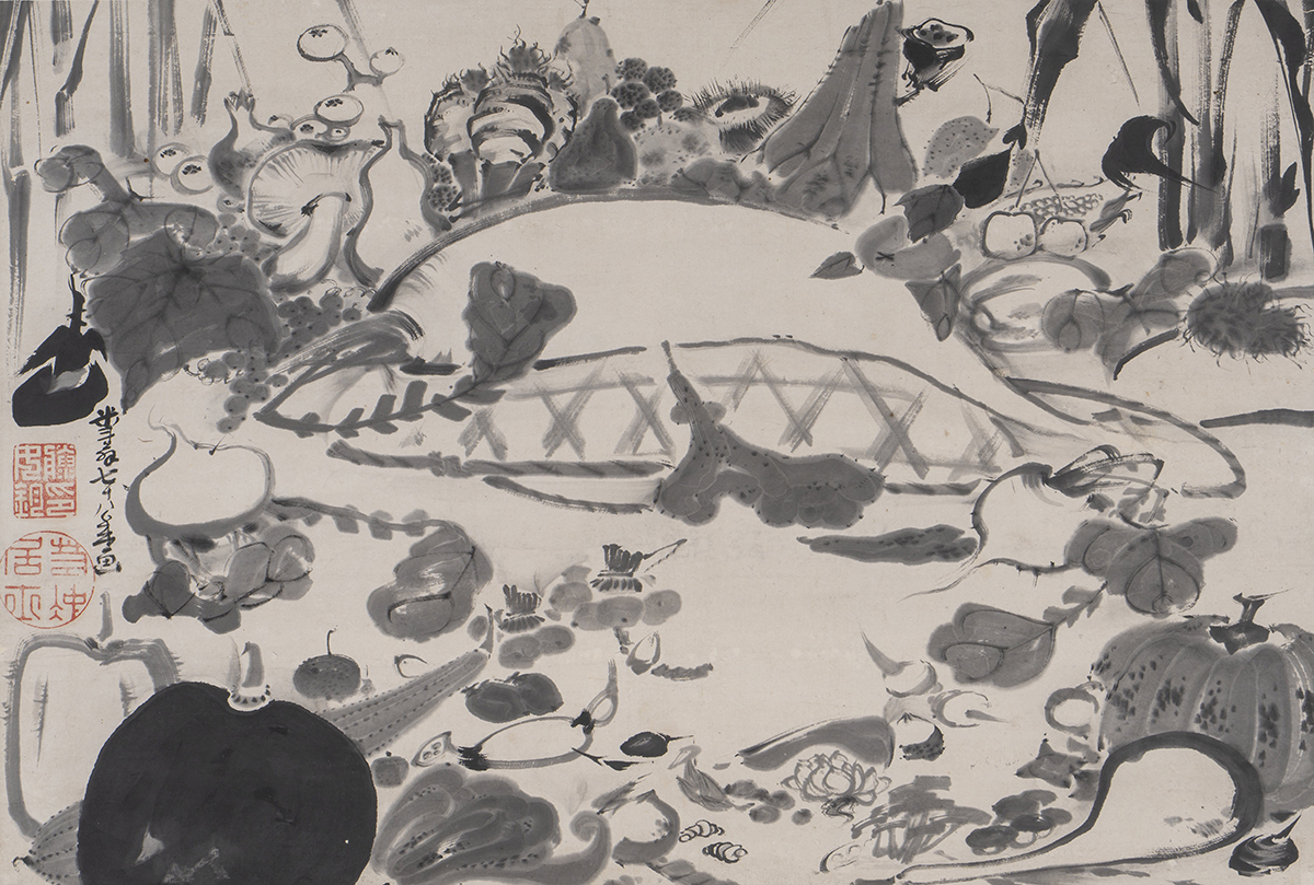 伊藤若冲《果蔬涅槃図》画像