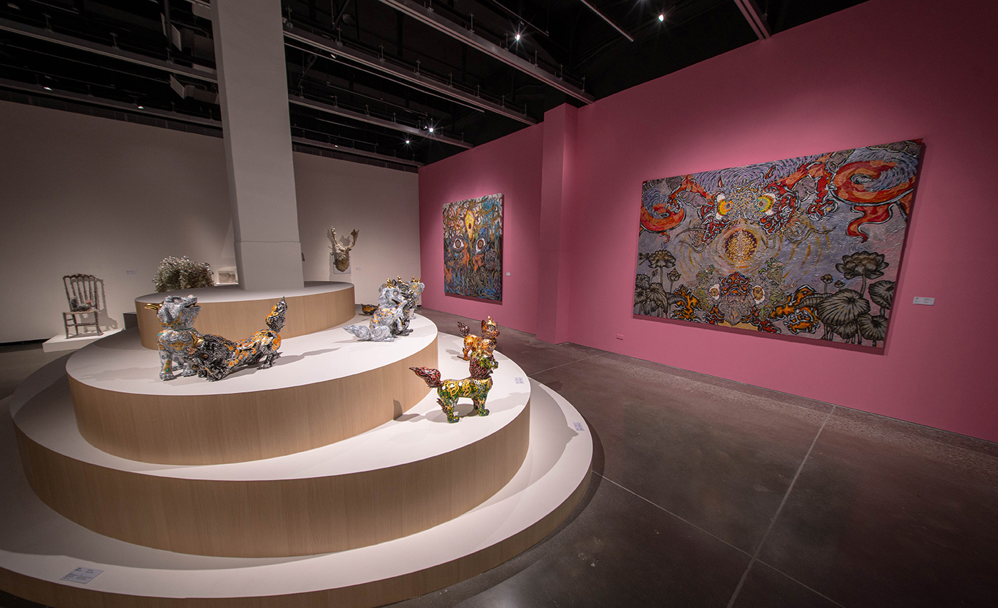 小松作品の展示エリア