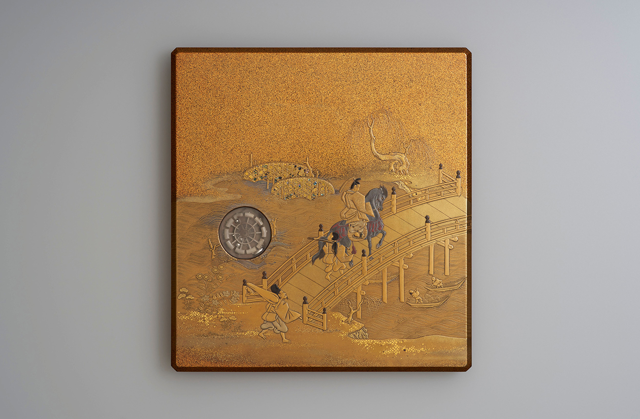 《橋姫蒔絵硯箱》画像