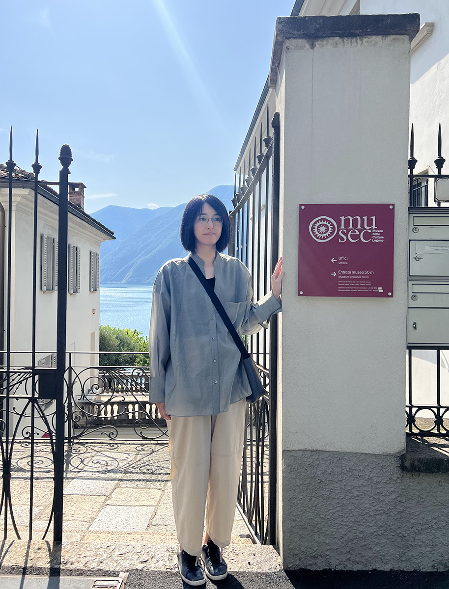 ルガーノを訪れた小松