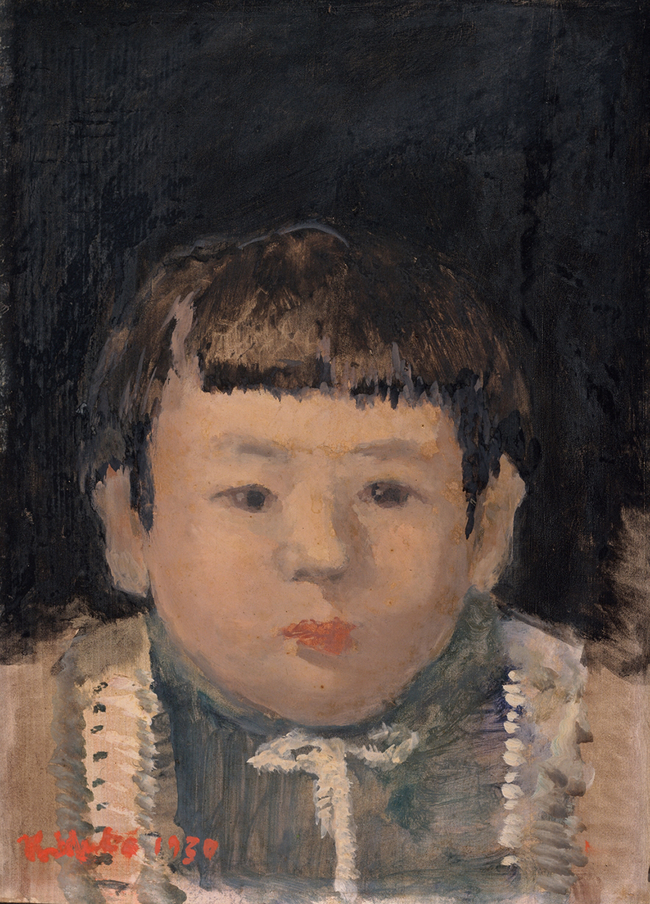 前田寛治《子供の顔［棟一郎］》画像