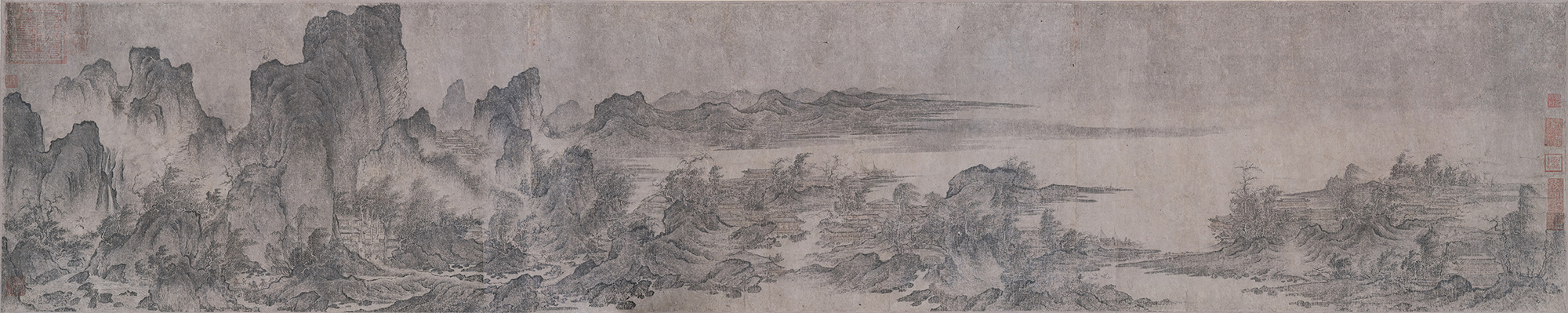 燕文貴《江山楼観図》画像