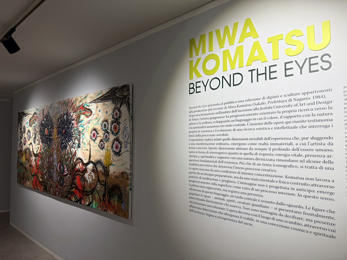 MUSEC（ルガーノ市文化博物館）で開催中の「Miwa Komatsu. Beyond the Eyes」展示風景