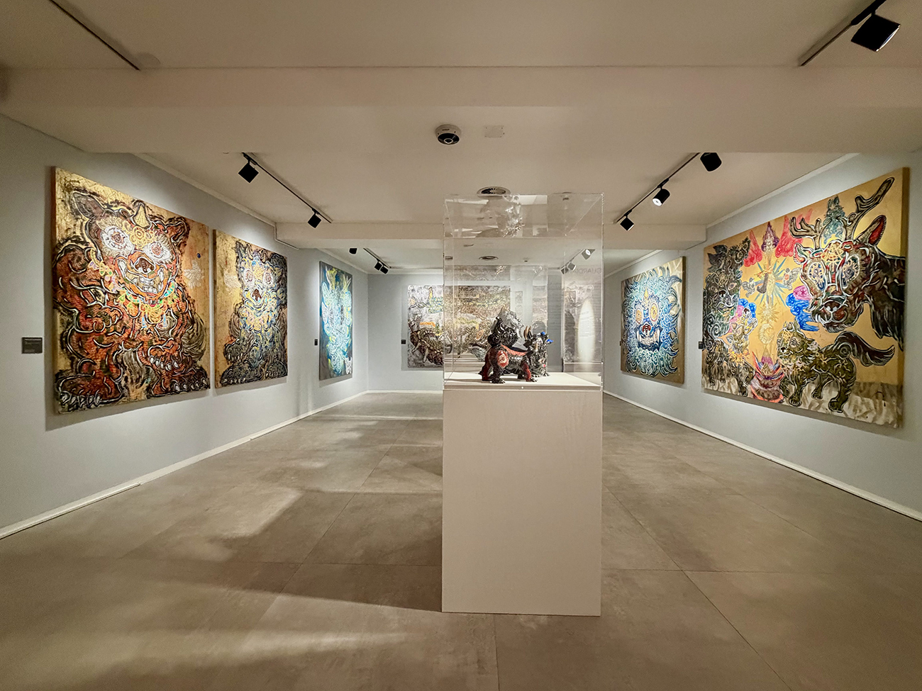 MUSEC（ルガーノ市文化博物館）で開催中の「Miwa Komatsu. Beyond the Eyes」展示風景